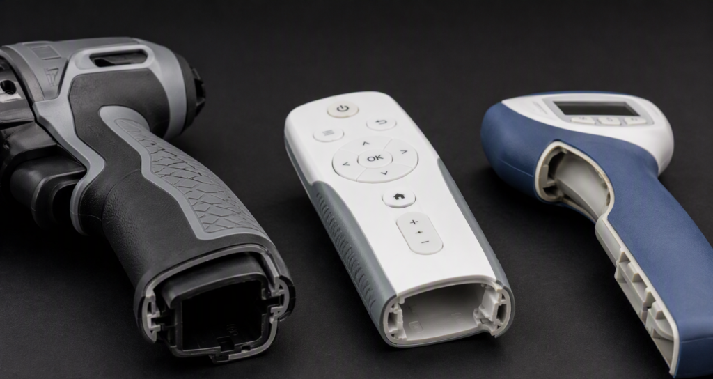 Vacuum cast prototypes with overmolded soft-touch grips